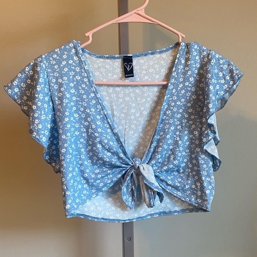 Tie up crop top